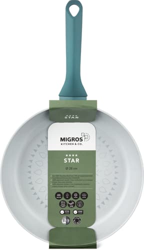 Star Frying Pan Ø 28 cm, Tall, Dark Green