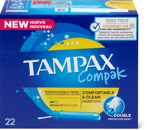 Compak Regular Tampons With Applicator
