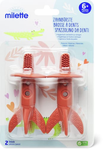 spazzolino 2pz (Colore: orange, Taglie: 000)