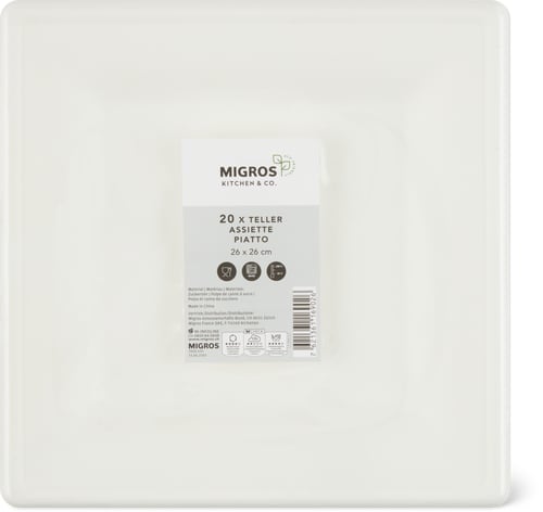 Plate Sugar Cane, 26 x 26 cm