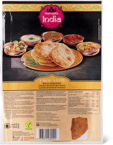 Naan Gallette di farina di frumento