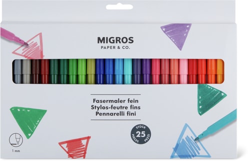 Fine Fibre-Tip Pens 1 mm