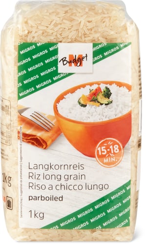 Long grain rice parboiled