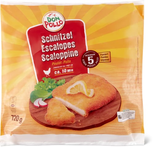 Chicken escalope breaded