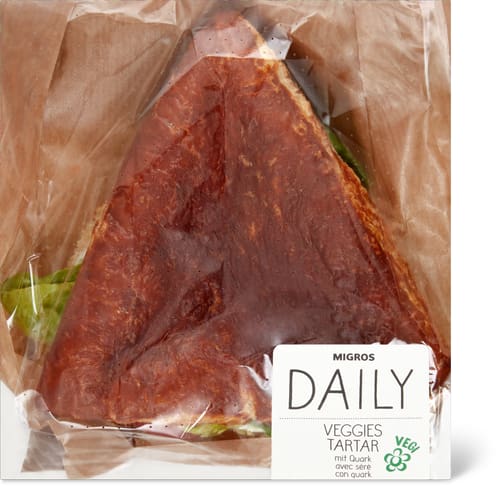 Daily Veggies Tartar Pretzel Sandwich With Quark