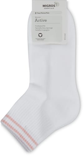 BIO Lady's ankle socks Active 2-prs (Farbe: light pink, Grösse: 35-38)