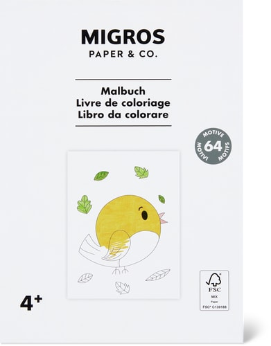 Colouring Book 4+ 64 Pictures, 12 x 17 cm