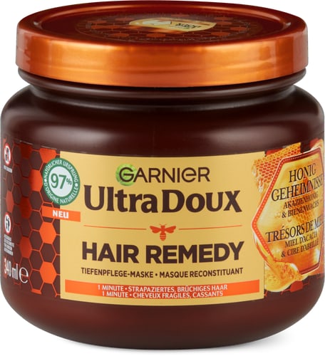 Garnier Ultra Doux Honey Secrets mask damaged, brittle hair