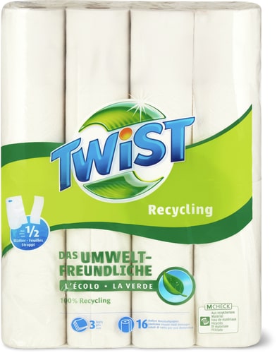 Recycling 3-ply, 1/2 sheet