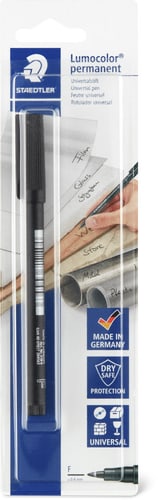 Permanent Marker 0.6 mm, Black (Farbe: SCHWARZ)