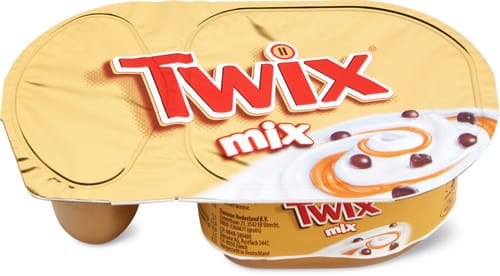 Mix Yoghurt Caramel Sauce & Twix Pearls