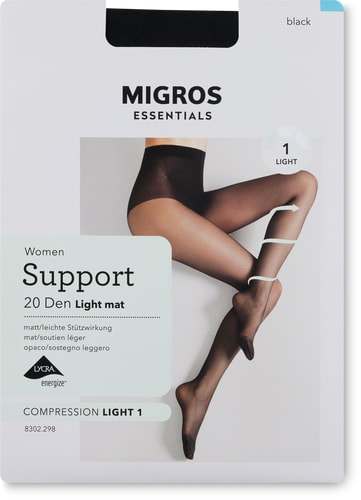 Collants pour femme Light mat 20 Den (Taille: XXL, Couleur: noir)