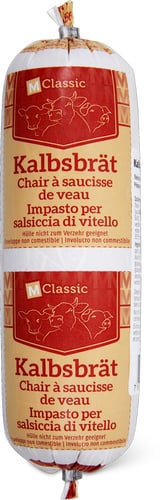 Veal sausage meat
