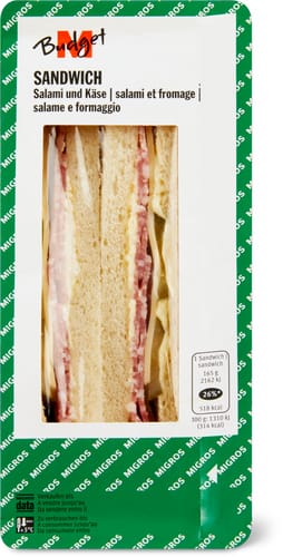 Sandwich mit Salami