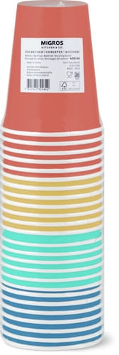 Paper cups 4 dl 25 pcs assorted