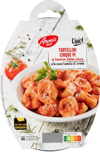 Tortellini Cinque Pi In Tomato and Cream Sauce