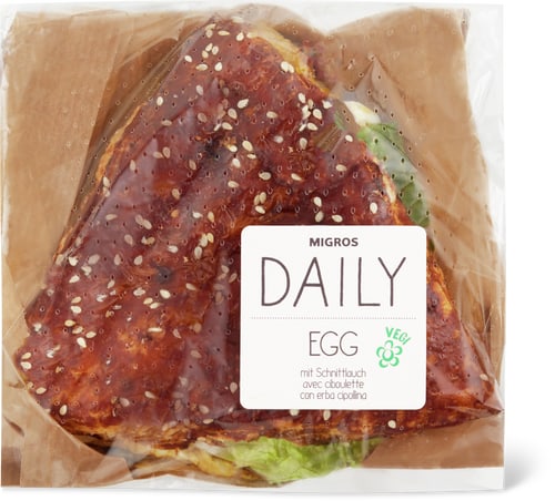 Pretzel Egg Sandwich With Chives