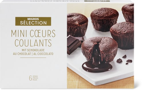 Sélection Mini Coeurs Coulants With Chocolate