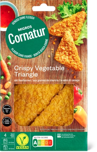 Crispy Vegetable Triangle With Hemp Seeds