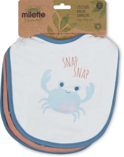 Baby Care Naturals Bibs 5 M+ (Farbe: blue, Grösse: 000)