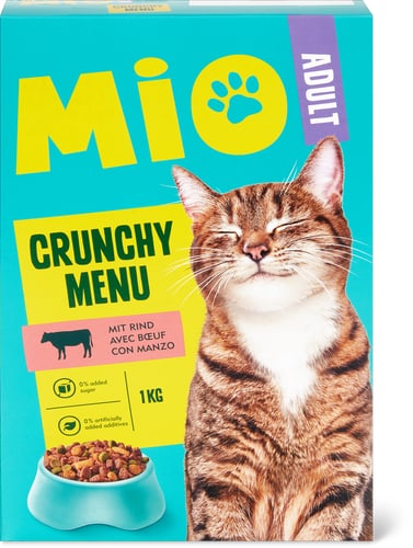 Adult Crunchy Menu with beef
