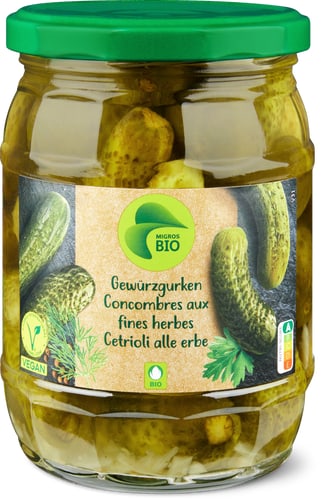Bio Gherkins with herbs