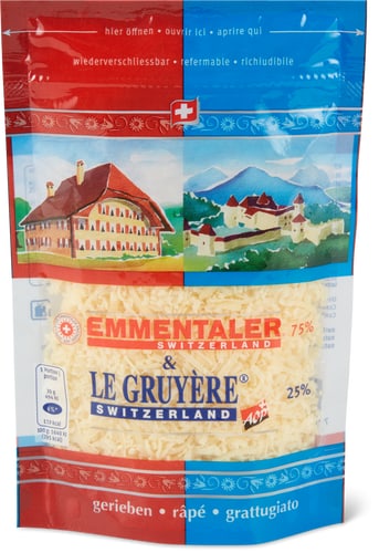 Grated Cheese Emmental and Gruyère
