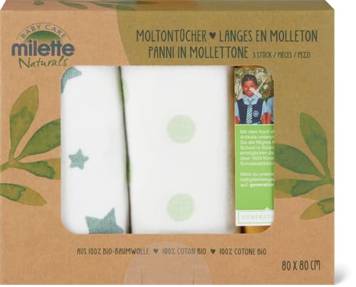 Baby Care Naturals Molleton Cloths (Farbe: green, Grösse: 000)