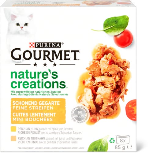 Nature's Creations Fine strips rich in chicken and turkey