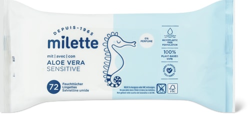 Feuchttücher Sensitive Aloe Vera 0% Perfume