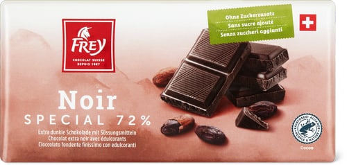 Tavoletta di cioccolato Noir Special 72%