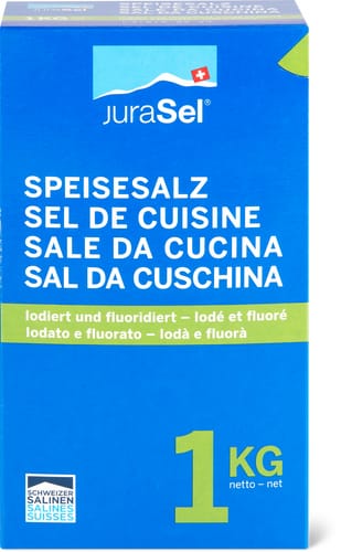 Salt iodised & fluoridated