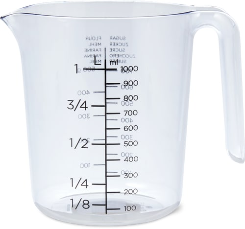 Measuring Cup Transparent, Black