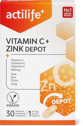 Vitamin C & zinc tablets