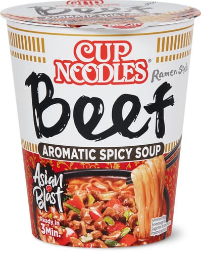 Beef Cup Noodles Aromatic Spicy Soup