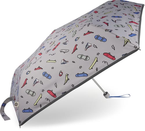 Essentials Children’s Pocket Umbrella Manual Opening (Farbe: light grey, Grösse: one Size)