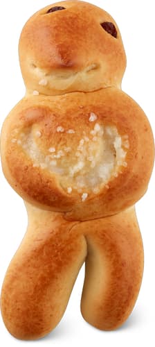 Christmas Bread Boy With Sugar Crystals