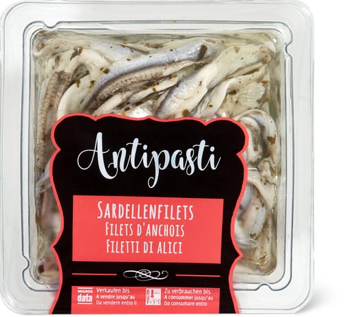 Sardellenfilets mariniert