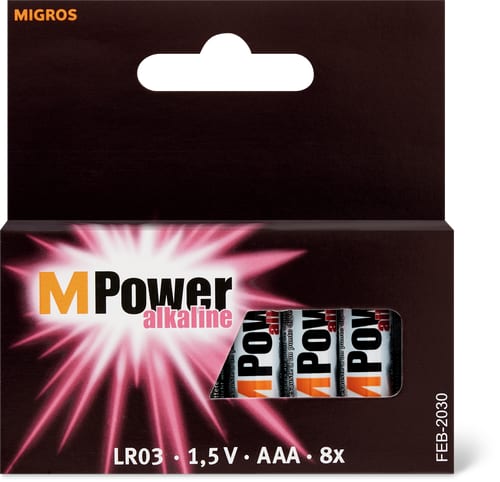 M-Power Batteries Alkaline AAA/LR03