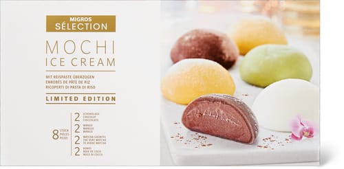Sélection Mochi ice cream assorted, coated with rice paste