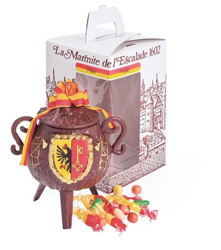 Marmite de l'Escalade Cioccolato fondente, vuota