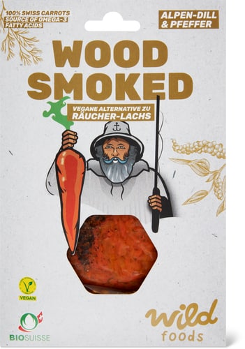 Wildfoods Bio Smoked Salmon Alternative Wood Smoked