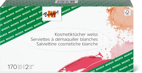 Cosmetic wipes, box 2-ply