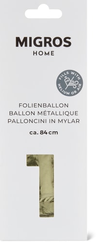 Foil balloon 1 (Art: ZAHL 1)