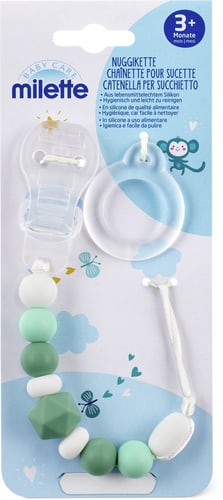 Baby Care Dummy Chain 3M+ (Farbe: green, Grösse: 000)
