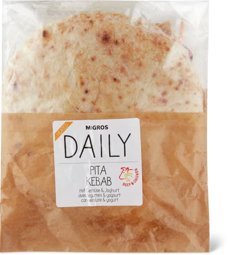 Daily Pita Kebab con verdure e yogurt