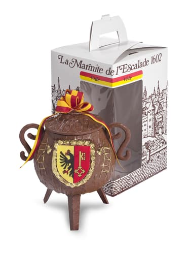 Marmite de l'Escalade Cioccolato al latte, vuota