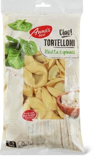 Tortelloni ricotta e spinaci