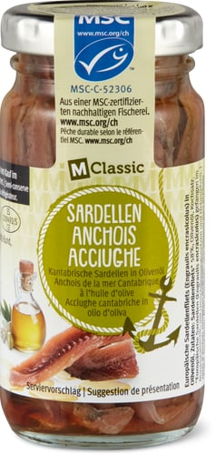 MSC Anchovies Cantabrian anchovies in olive oil