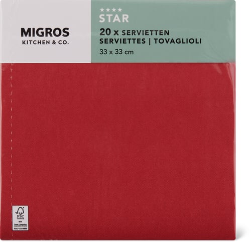 Paper Napkins Bordeaux, 33 x 33 cm